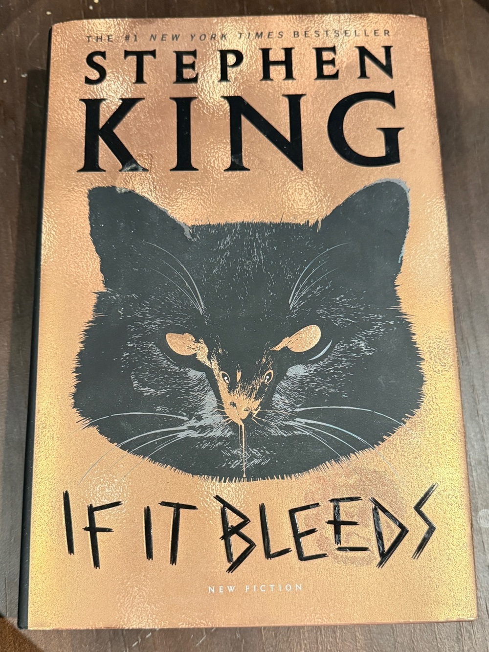 Stephen King "If It Bleeds" Hardcover Book - Black and Gold